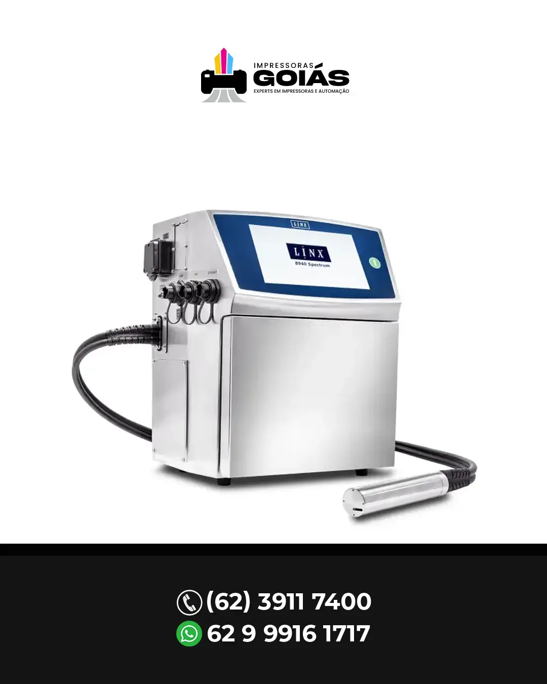 AJUSTE DE IMPRESSORA INDUSTRIAL LINX 8940 SPECTRUM BRASIL