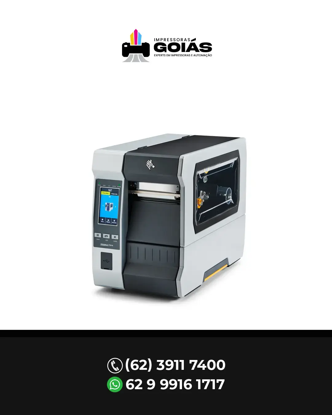 AJUSTE DE IMPRESSORA INDUSTRIAL ZT610 ZEBRA BRASIL