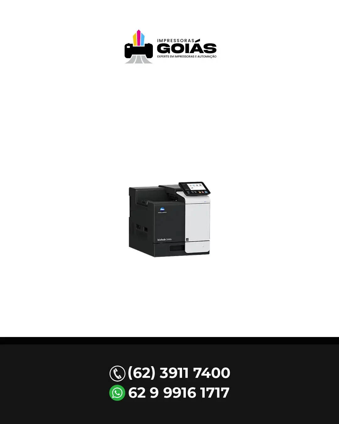 AJUSTE EM IMPRESSORA MULTIFUNCIONAL 3300I 1 KONICA MINOLTA BRASIL