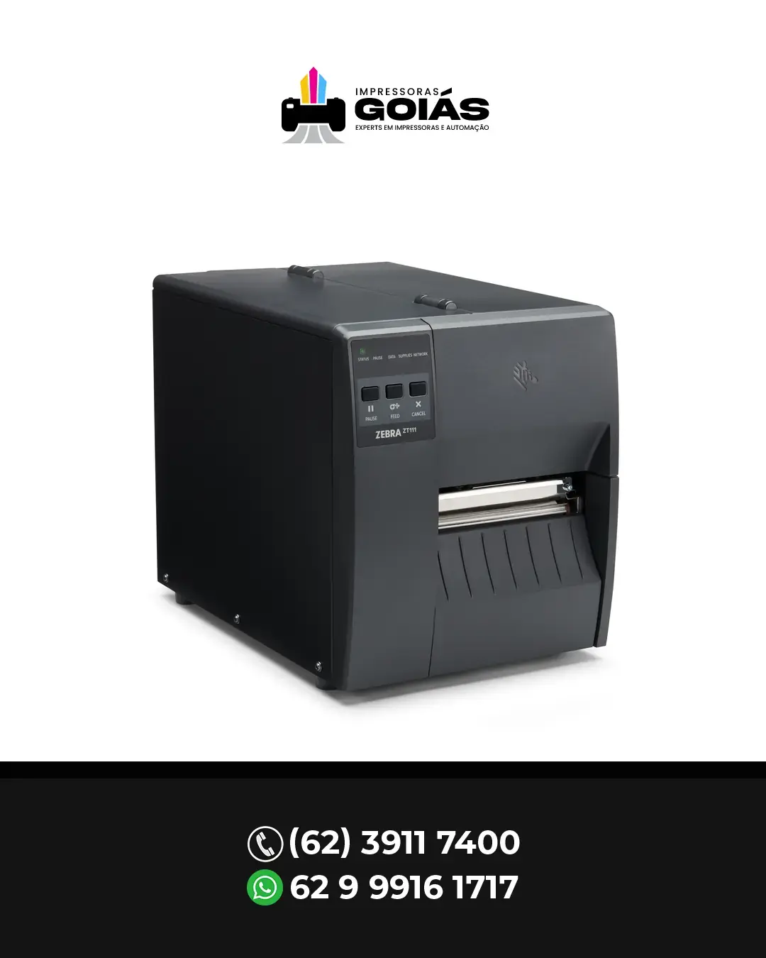 AJUSTE IMPRESSORA INDUSTRIAL ZT111 ZEBRA BRASIL