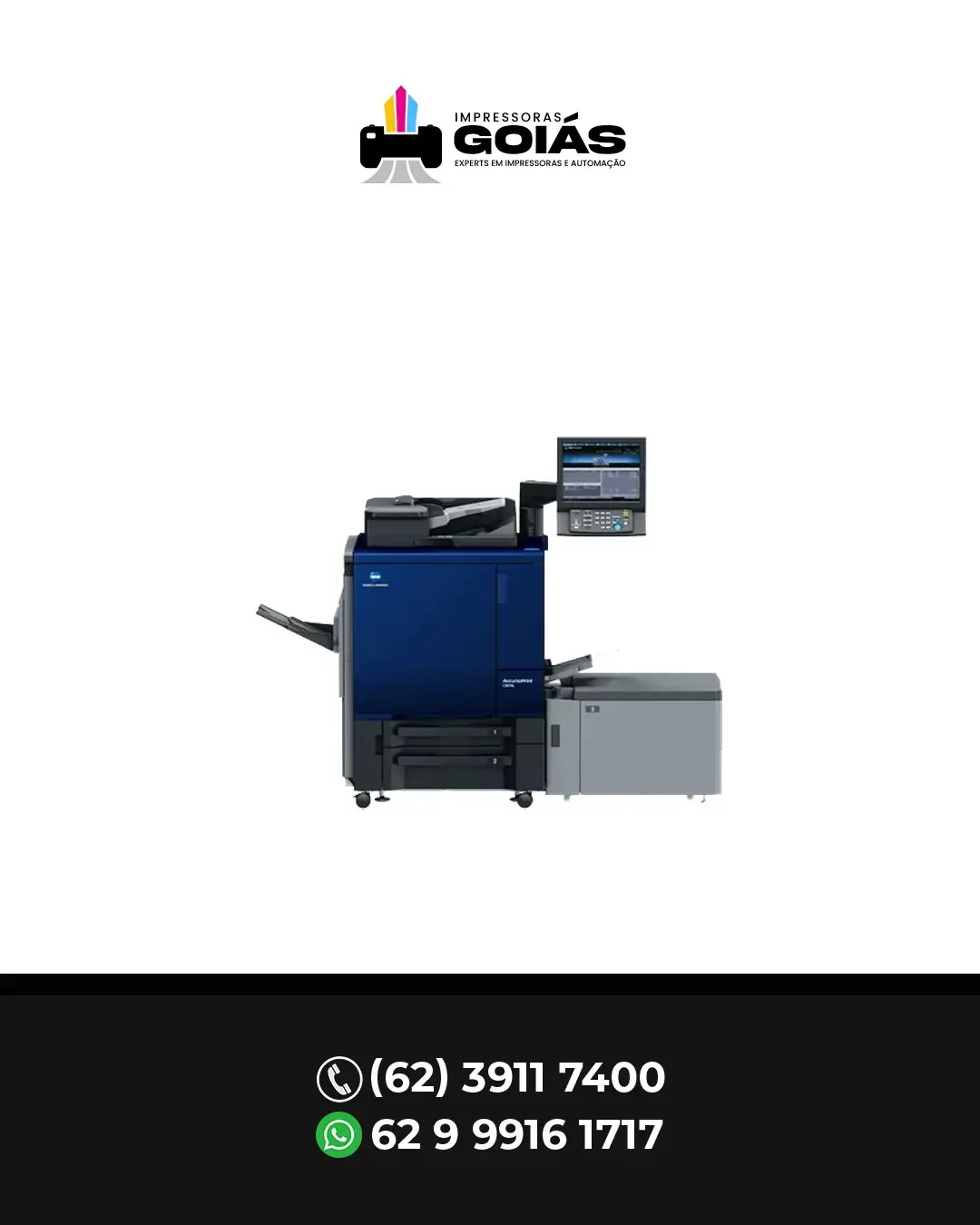AJUSTE IMPRESSORA PROFISSIONAL ACCURIOPRINT C4065 1 KONICA MINOLTA BRASIL