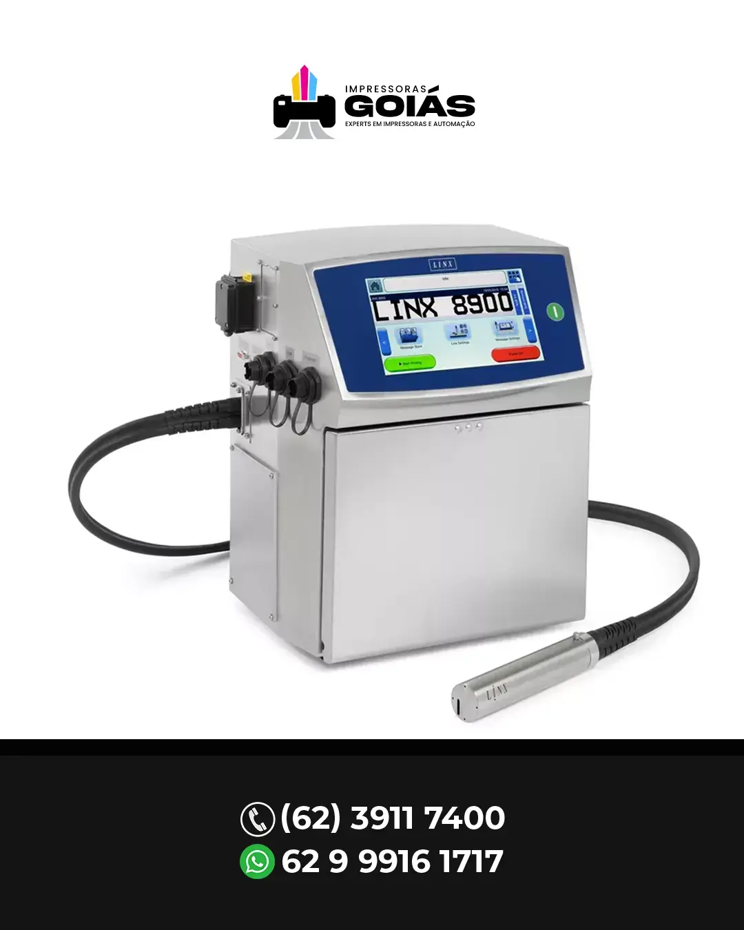 CORREÇÃO DE IMPRESSORA INDUSTRIAL LINX 8900 BRASIL