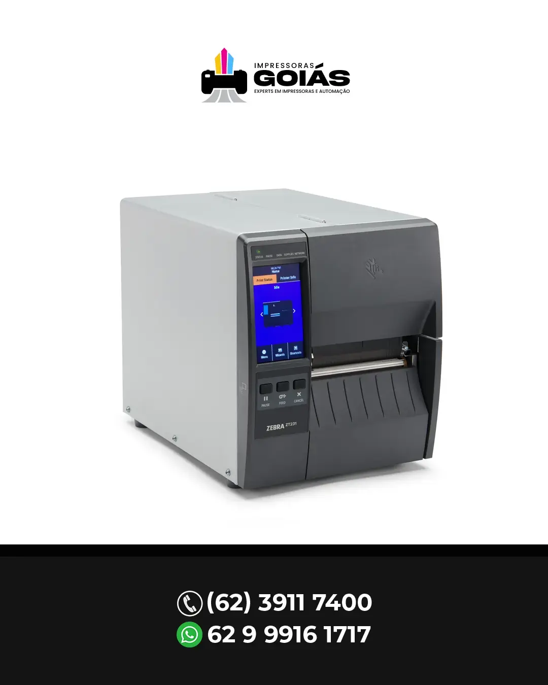 CORREÇÃO DE IMPRESSORA INDUSTRIAL ZT231 ZEBRA BRASIL
