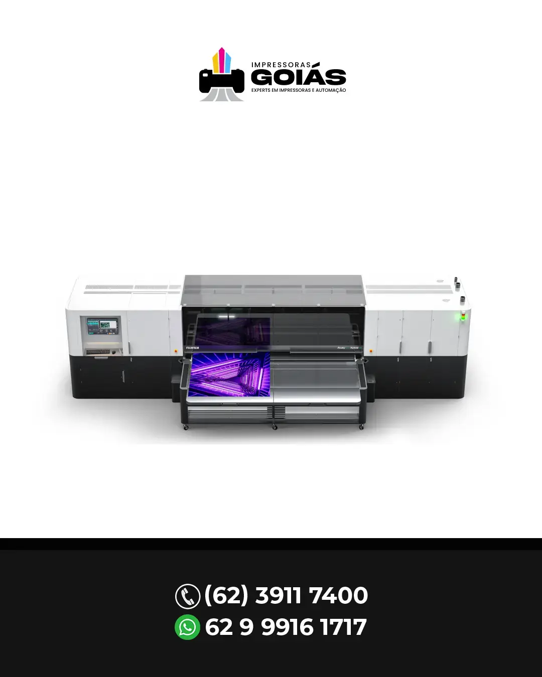 INTERVENÇÃO IMPRESSORA ACUITY ULTRA HYBRID LED FUJIFILM BRASIL