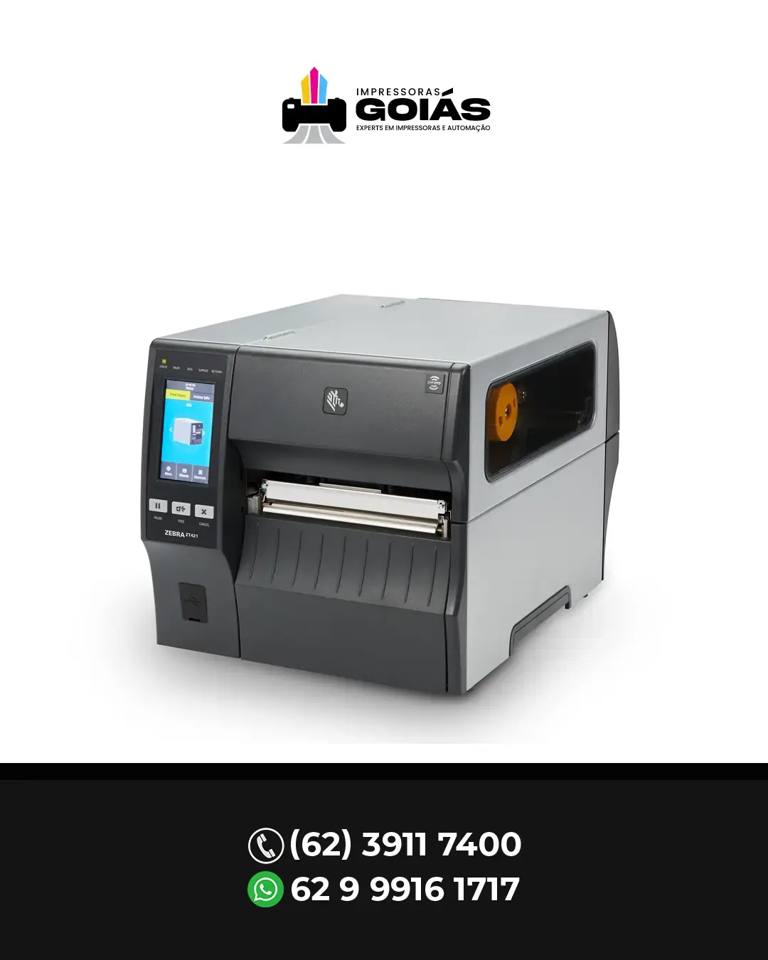 INTERVENÇÃO IMPRESSORA INDUSTRIAL ZT421 RFID ZEBRA BRASIL