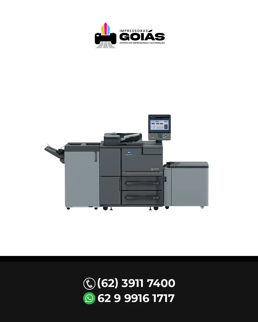 INTERVENÇÃO IMPRESSORA PROFISSIONAL ACCURIOPRINT2100 KONICA MINOLTA BRASIL