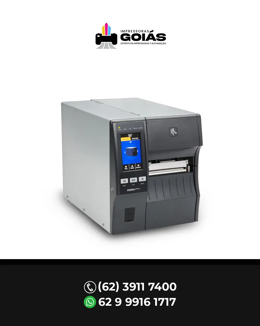 MANUTENÇÃO DE IMPRESSORA INDUSTRIAL ZT411 ZEBRA BRASIL