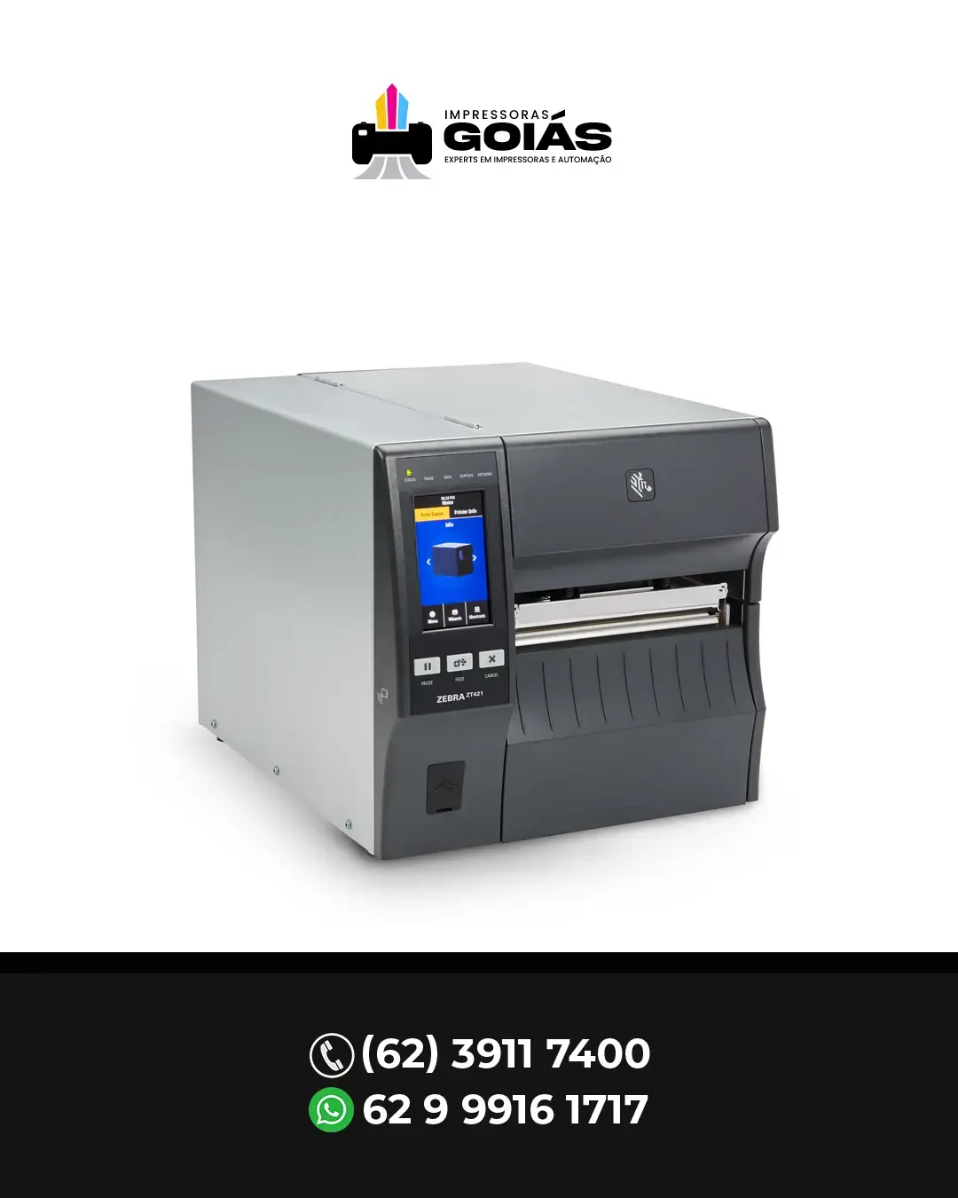 MANUTENÇÃO DE IMPRESSORA INDUSTRIAL ZT421 ZEBRA BRASIL