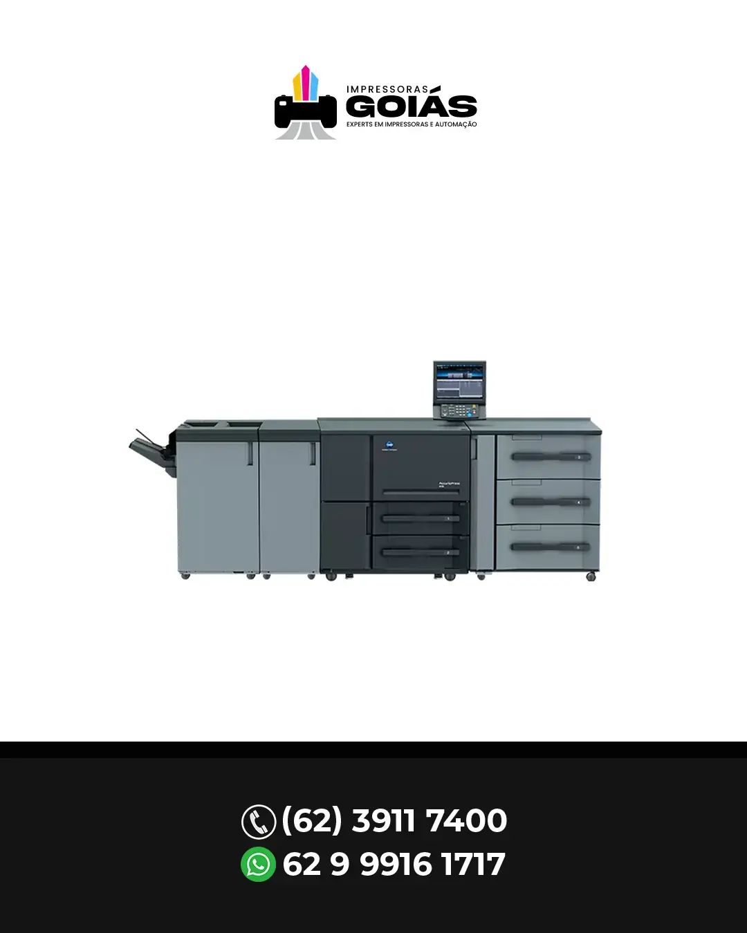 MANUTENÇÃO IMPRESSORA GRAFICA ACCURIOPRESS6136P KONICA MINOLTA BRASIL